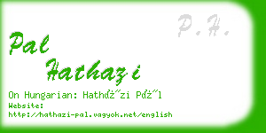 pal hathazi business card